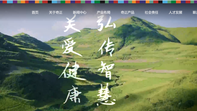 奇正集團新網站正式上線運行